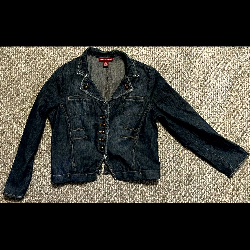 Jones Wears Jeans Ladies Stonewash Denim Jacket 14